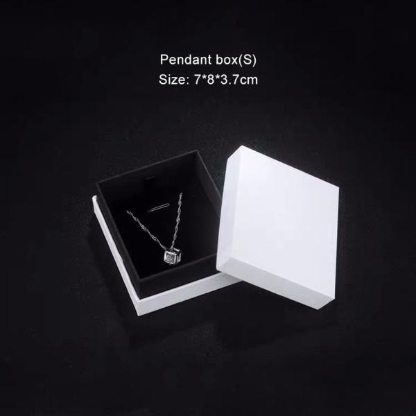 Buy Shoulder Style Black Cardboard Jewelry Packaging Box Velvet Lined Custom at wholesale prices