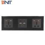 Smart Media Hub With Bluetooth , Multi Function Wall Socket Plates