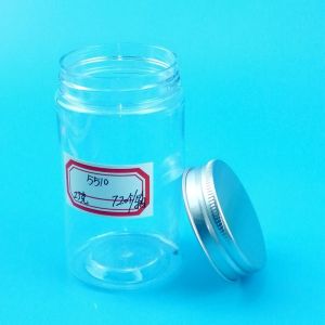 Transparent 100mm 200ML Plastic Food Storage Cans BPA Free