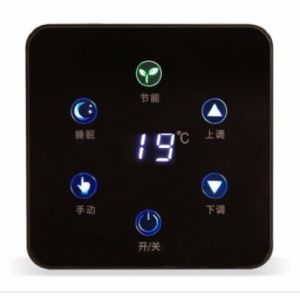 Quality Linkage Underfloor Heating Wall Thermostats Toughened Glass Double Control for sale