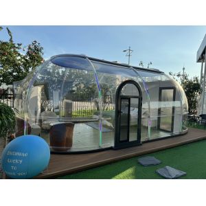Transparent Polycarbonate (PC) Bubble House Waterproof Insulated Prefab Dome