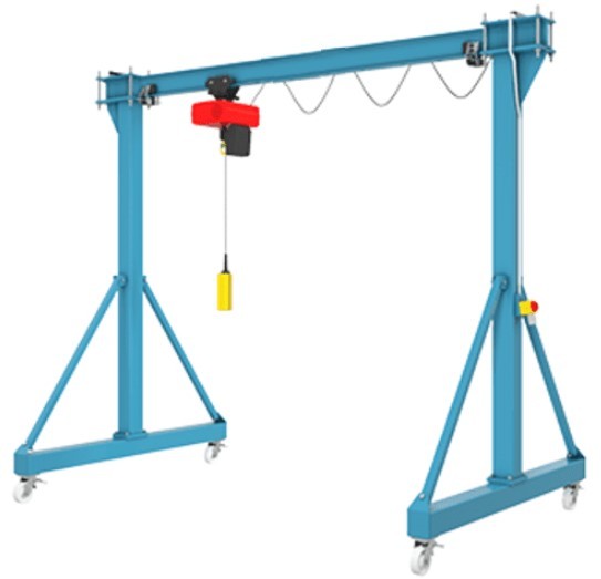 Manual Control Electric Mobile Gantry Crane Multi Directional Movement Heavy