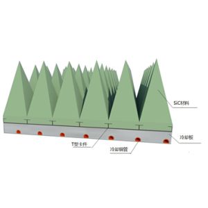Quality High power silicon carbide pyramid absorbing material（LPSC） for sale