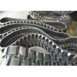 300x53x80K Kubota Replacement Black Rubber Tracks For Mini Construction