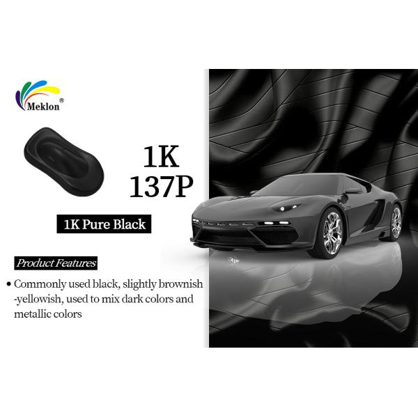 Buy Multi Color Optional Weather Resistant Metal Car Paint 1K Pure Black Car Paint at wholesale prices