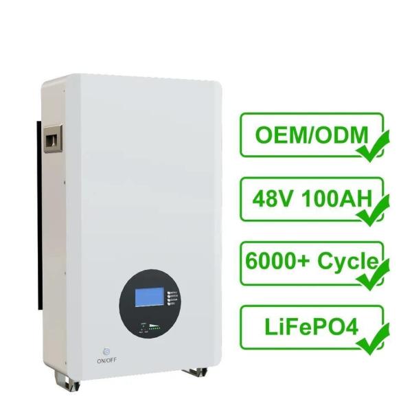 Buy Versatile 48v 5kwh 10kwh 100ah 200ah Solar Energy Storage Battery for Home Power Wall at wholesale prices