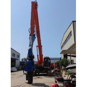 12M Max Pile Length Solar Pile Driver With 1900 Kg Hammer Weight