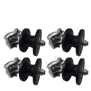 158mm Chain Link Fence Rolling Gate Track Wheel Heavy Duty