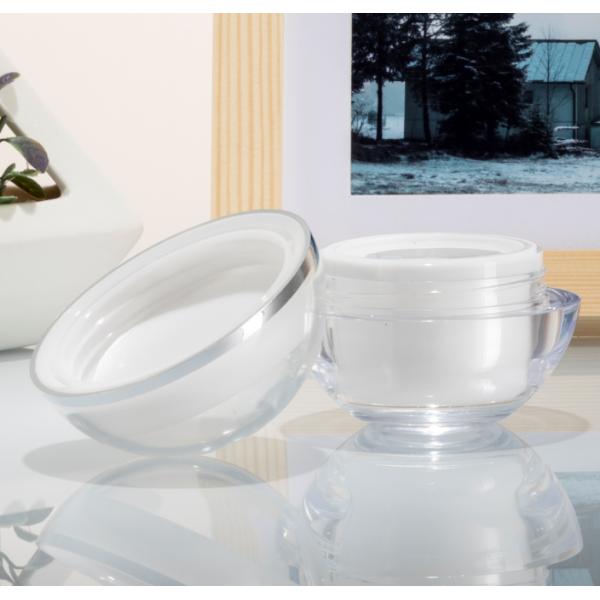 10ml Sphere Plastic Lotion Bottles Red / White / Green Eye Cream Jar 5g