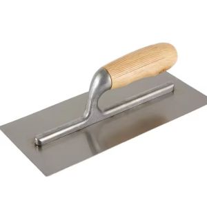 Wooden Handle Stainless Steel Blade Bricklayer Concrete Plastering Trowel