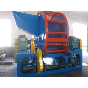 Automatic Used Tire Recycling Machine / Tire Scrap Cutting Equipment