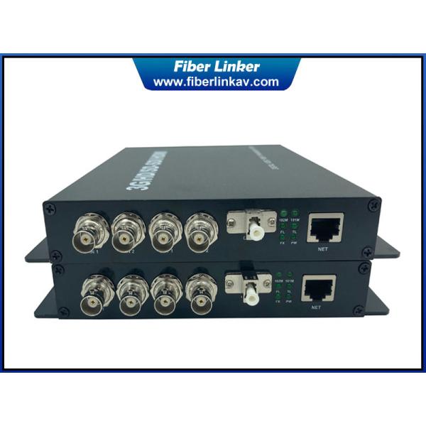 Buy 2-ch bidirectional dual way 3G-SDI fiber extender with Gigabit Ethernet over single core fiber at wholesale prices