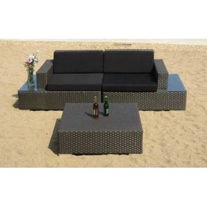 3pcs poly wicker sofas