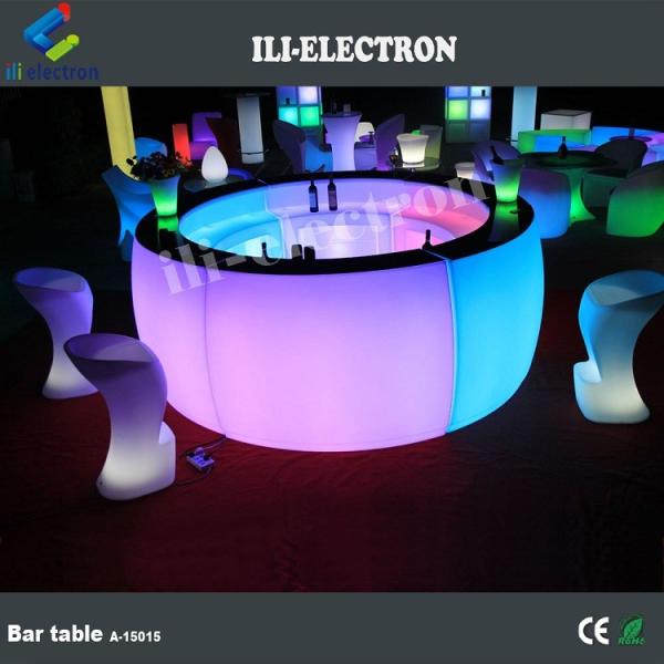 PE Material LED Coffee Table LED Furniture LED Bar Furniture