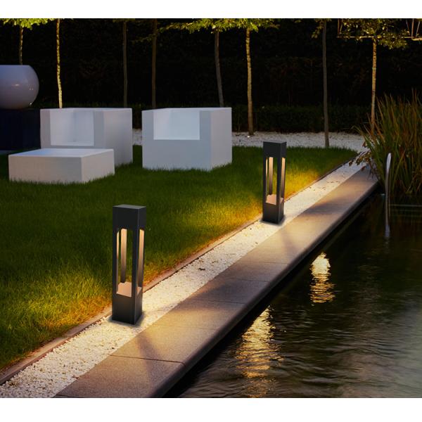 Aluminum IP65 LED Lawn Lamp Bollard Light for Yard Pathway Bridgelux LED 3000K 10w With CE ROHS Certification