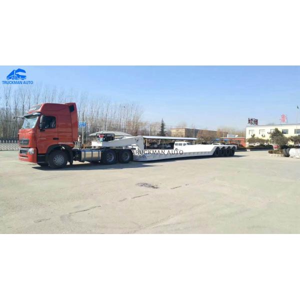 Automatic Welding FUWA Axle 50T Low Bed Semi Trailer