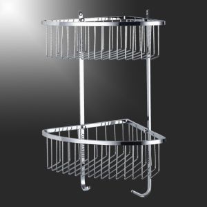 Shower Corner Basket Bathroom Items Satin Stainless Steel Finishing