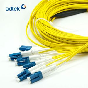 6 Fibers LC to SC Duplex Patch Cable Single Mode PVC / LSZH Pre Terminated 2mm