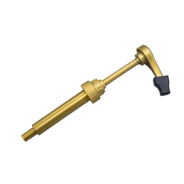 Buy Food Grade Gold Syrup Dispenser Pump Dustproof Drip Proof Design at wholesale prices