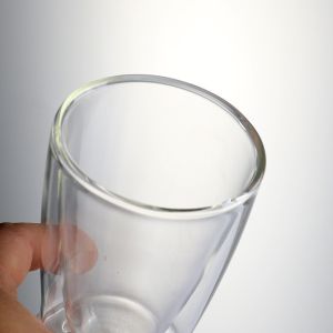Hand Blown Insulated 250ml Double Wall Glass Cup