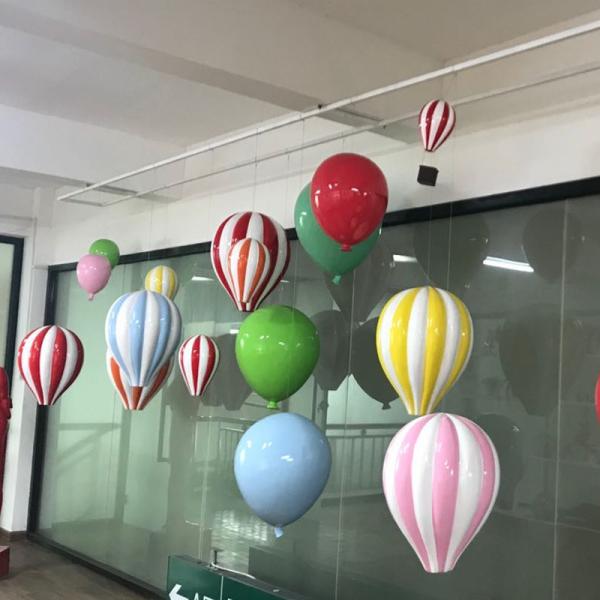 Buy Electroplated Fiberglass Hot Air Balloon For Entertainment Venue at wholesale prices