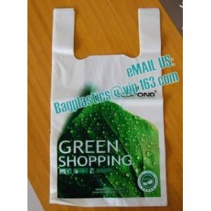 compostable garbage bag, compostable biodegradable HDPE vest carrier plastic T