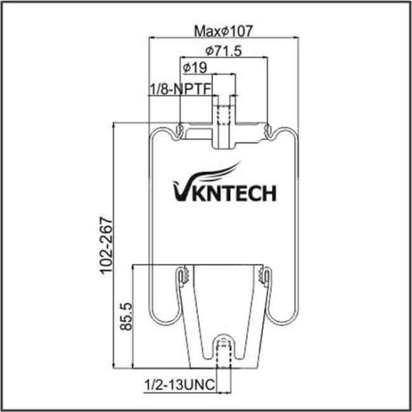 SZ70-5067 Seat Air Spring Good Year 1S4-044 Tractor Trailer Air Bags