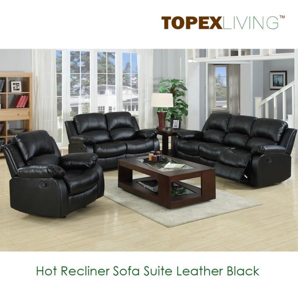 Modern Recliner Sofa,Loveseat,Recliners,Chair,Leather Black Sofa set,Bonded