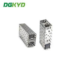 DGKYD21SFP1N3A00200B022 2*1 Cage Thickness 0.25mm RJ45 SFP Connector 15U