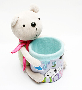 Buy Stufffed Plush Stationery Rabbit Pen Vase at wholesale prices