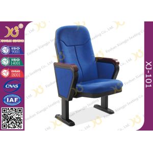 560mm Center Distance Fabric Cushion Auditorium Chairs Meeting Room