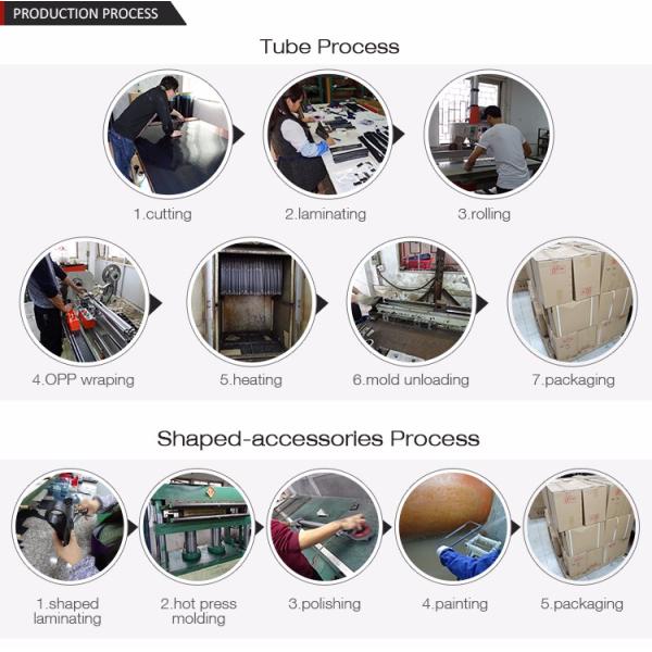 Customized Logo Carbon Fiber Tube Round Oval Square Shapes CBST001