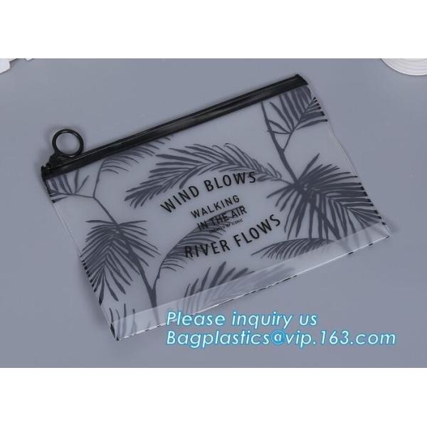 custom made cute clear pvc EVA TPU super clear bikini swimsuit zip lock bags,