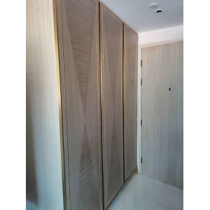 Customized Hotel Room Furniture Packages Wooden Fitted Wardrobes Set