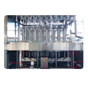 High Capacity 20-Nozzle 50-1000ml Automatic Piston Filling Machine