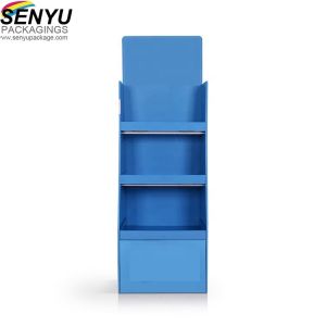 Solid Color Cardboard Display Stands / Corrugated 3 Tier Cardboard Display