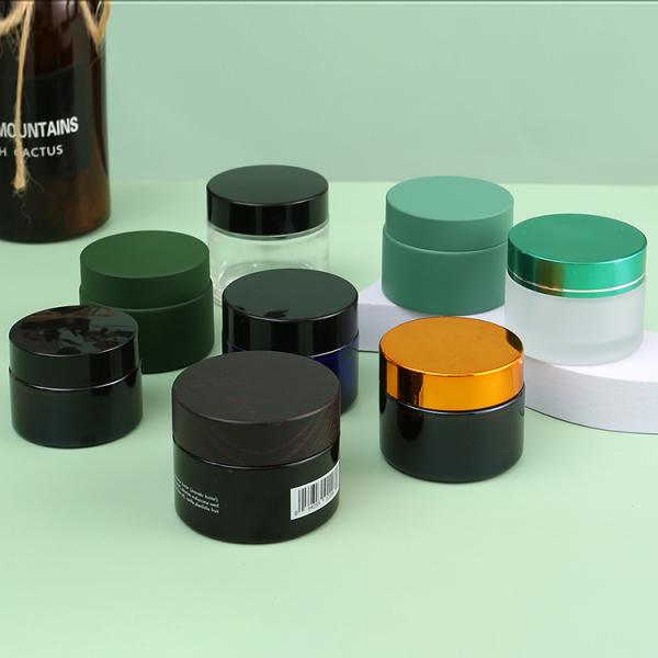 Base Material Glass 5ml 10ml 20ml 1 oz 2oz 4oz Clear Glass Cream Jar for 30ml Cosmetics Samples Process 2-3 days