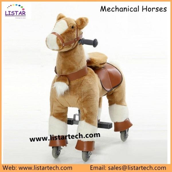 Horse Action Pony, Walking Horse Toy, Rocking Horse with Wheels Giddy up Ride on