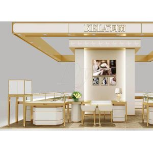 Disassembly Structure Showroom Display Cases Decorated With LED Spotlights