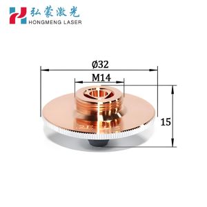 LRTN08 D32 M14 H15 Double Layer Chrome Plating Laser Cutting Nozzle for Raytools
