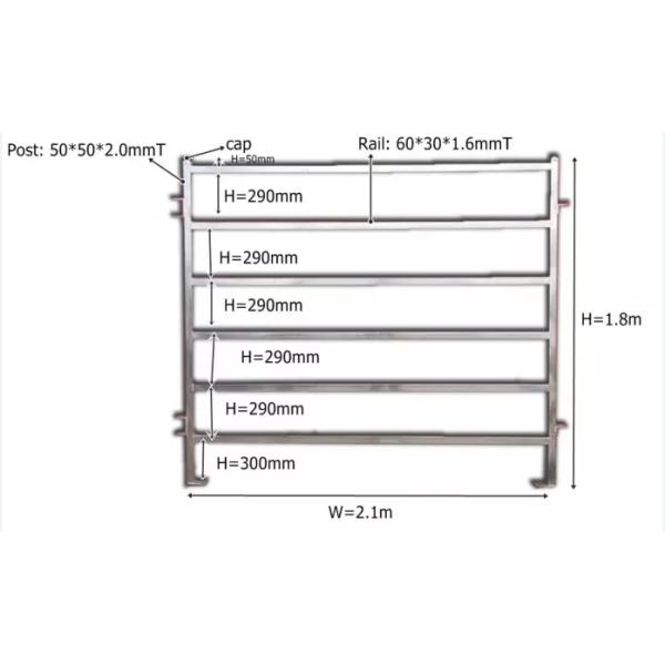 Galvanized Livestock Used Corral Panels , Used Horse Fence Panels