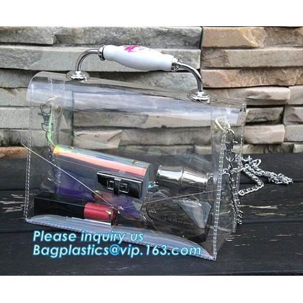 single chain fashion bags ladies handbags pvc cross-body bags shoulder bags, Waterproof Transparent Beach PVC Shoulder B