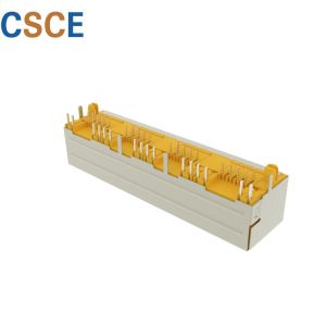 1*4 Ports RJ45 Modular Jack 8 Pin 8 Contact Ethernet Interface With Ni Plating