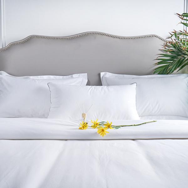 Buy Cotton Luxury Hotel Pillows Medium Firm Polyester Hollowfiber Bed Sleeping at wholesale prices
