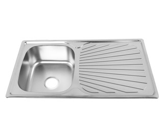 Single Bowl Drop In Stainless Steel Single Bowl Sink With Drainboard