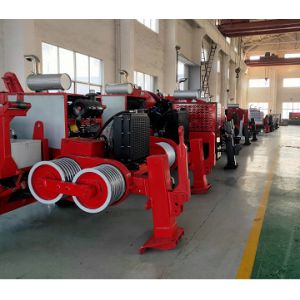 Bull Wheel 90kN Overhead Transmission Line Stringing Equipment