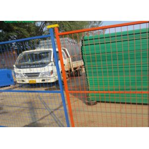 Easily Assembled PVC coated H8ft Removable Temporary Fencing