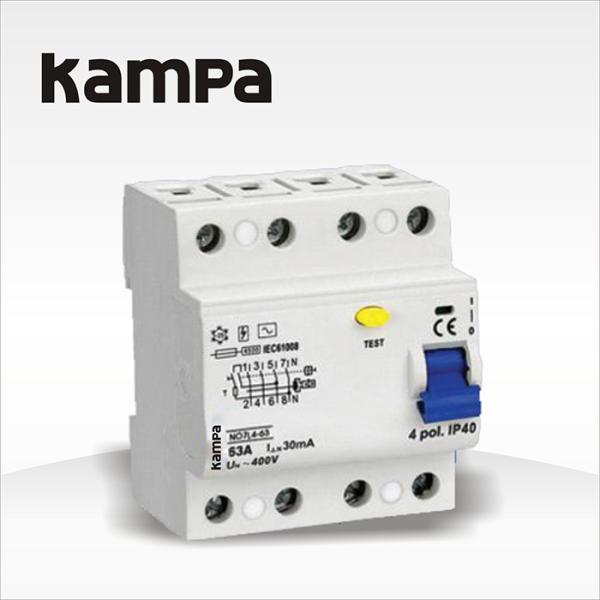 Kampa 4p 30mA Earth Leakage Circuit Breaker elcb/rccb
