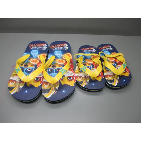 Anti Slip Kids Beach Flip Flops Slipper Paw Patrol Design Multiple Colors And Sizes