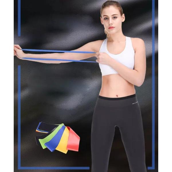 Pink 50cm TPE Resistance Bands TPE Physical Therapy Bands For Legs